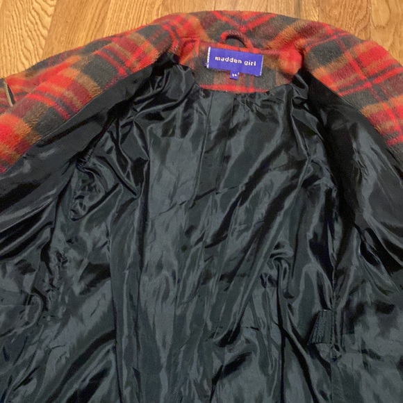 Zara style flannel coat jacket red - Picture 4 of 5